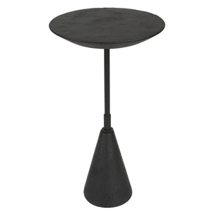 Uttermost Midnight Accent Table 25235 BLACK MARBLE POLYMER, STEEL