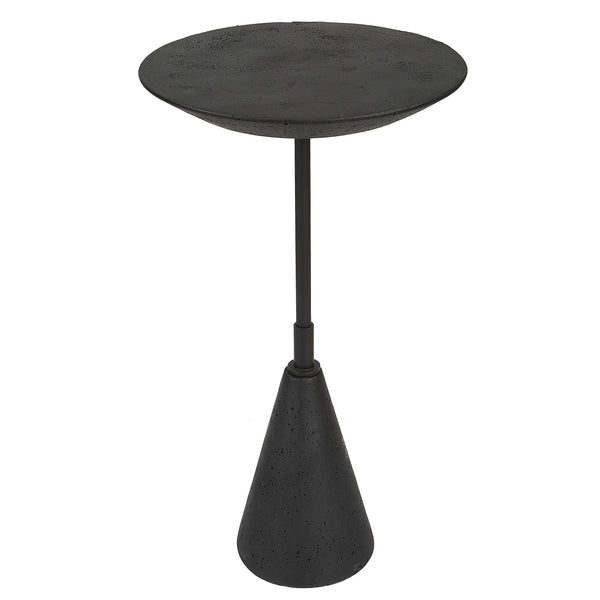 Uttermost Midnight Accent Table 25235 BLACK MARBLE POLYMER, STEEL