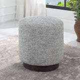 Uttermost Avila Tweed Round Ottoman 23731 PLYWOOD,FABRIC,FOAM