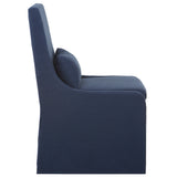 Uttermost Coley Denim Armless Chair 23726 RUBBER WOOD,FABRIC,PLYWOOD,FOAM,HARDWARE