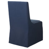 Uttermost Coley Denim Armless Chair 23726 RUBBER WOOD,FABRIC,PLYWOOD,FOAM,HARDWARE