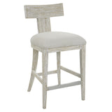 Uttermost Idris White Counter Stool 23693 RUBBER WOOD,PINE WOOD,BEND WOOD,PLYWOOD,HARDWARE