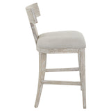 Uttermost Idris White Counter Stool 23693 RUBBER WOOD,PINE WOOD,BEND WOOD,PLYWOOD,HARDWARE