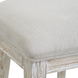 Uttermost Idris White Counter Stool 23693 RUBBER WOOD,PINE WOOD,BEND WOOD,PLYWOOD,HARDWARE