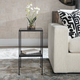 Uttermost Sherwood Square Marble Accent Table 25253 MARBLE, IRON