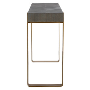 Uttermost Kea Contemporary Console Table 25268 MDF, ASH VENEER, IRON