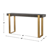 Uttermost Kea Contemporary Console Table 25268 MDF, ASH VENEER, IRON