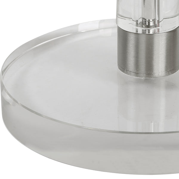 Uttermost Pria Crystal Drink Table 25279 CRYSTAL, IRON