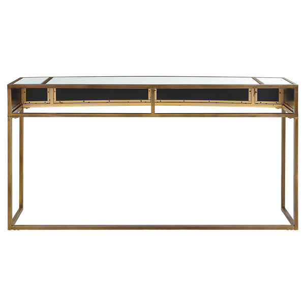 Uttermost Reflect Mirrored Console Table 25286 IRON,GLASS,MDF