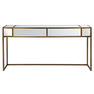 Uttermost Reflect Mirrored Console Table 25286 IRON,GLASS,MDF