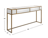 Uttermost Reflect Mirrored Console Table 25286 IRON,GLASS,MDF