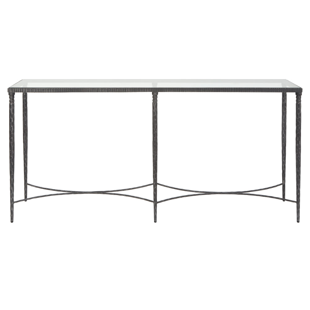 Uttermost Washington Console Table 25292 Tempered Glass + Iron