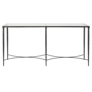 Uttermost Washington Console Table 25292 Tempered Glass + Iron