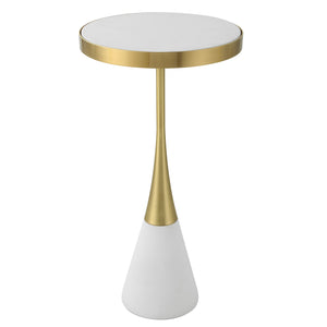 Uttermost Apex White Concrete Accent Table 25281 Concrete And Metal