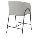 Uttermost Jacobsen Gray 27" Counter Stool 23737 STEEL, FOAM,FABRIC,PLYWOOD