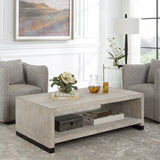 Uttermost Bosk White Washed Coffee Table 25285 PINE, FIR, MDF, STEEL