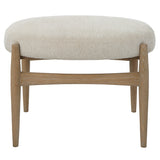 Uttermost Acrobat Off-White Small Bench 23736 Oak Solid Wood,plywood,fabric,foam,hardware