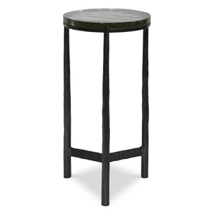 Uttermost Eternity Iron & Glass Accent Table 25308 GLASS, ALUMINUM