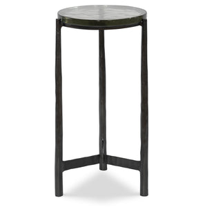 Uttermost Eternity Iron & Glass Accent Table 25308 GLASS, ALUMINUM