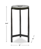 Uttermost Eternity Iron & Glass Accent Table 25308 GLASS, ALUMINUM