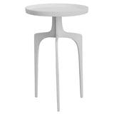 Uttermost Kenna White Accent Table 25734 ALUMINUM