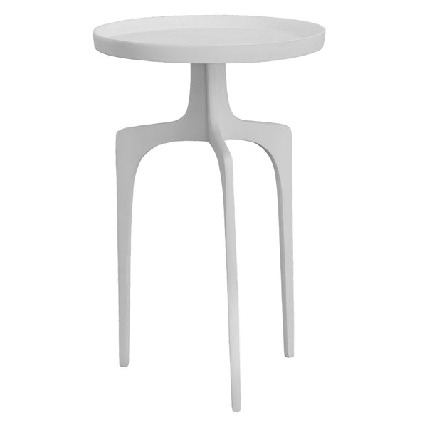 Uttermost Kenna White Accent Table 25734 ALUMINUM