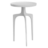 Uttermost Kenna White Accent Table 25734 ALUMINUM