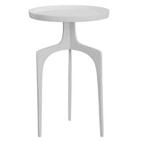 Uttermost Kenna White Accent Table 25734 ALUMINUM