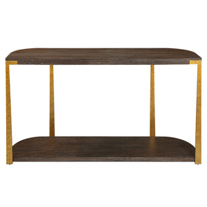 Uttermost Palisade Wood Console Table 25556 MDF,OAK VENEER,METAL,HARDWARE