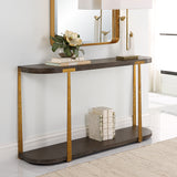 Uttermost Palisade Wood Console Table 25556 MDF,OAK VENEER,METAL,HARDWARE