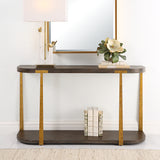 Uttermost Palisade Wood Console Table 25556 MDF,OAK VENEER,METAL,HARDWARE