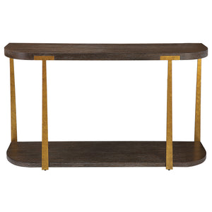 Uttermost Palisade Wood Console Table 25556 MDF,OAK VENEER,METAL,HARDWARE