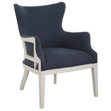 Uttermost Gordonston Blue Fabric Accent Chair 23753 RUBBER WOOD, PLYWOOD, PLYFOAM, FABRIC