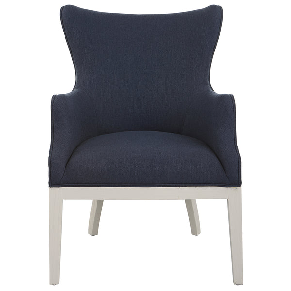 Uttermost Gordonston Blue Fabric Accent Chair 23753 RUBBER WOOD, PLYWOOD, PLYFOAM, FABRIC