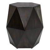 Uttermost Volker Black Geometric Accent Table 25272 JAVA MIX WOOD, MDF, AND VENEER