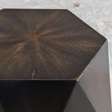 Uttermost Volker Black Geometric Accent Table 25272 JAVA MIX WOOD, MDF, AND VENEER