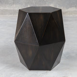 Uttermost Volker Black Geometric Accent Table 25272 JAVA MIX WOOD, MDF, AND VENEER