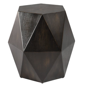 Uttermost Volker Black Geometric Accent Table 25272 JAVA MIX WOOD, MDF, AND VENEER