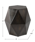 Uttermost Volker Black Geometric Accent Table 25272 JAVA MIX WOOD, MDF, AND VENEER