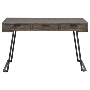 Uttermost Comrade Natural Wood Desk 25275 TITLE TSCA VI, JAVA MIX WOOD, VENEER, METAL, PLYWOOD