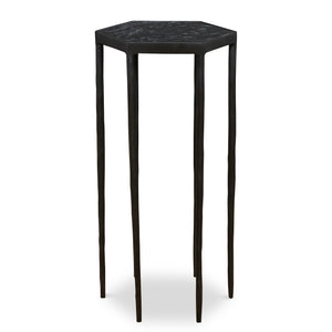 Uttermost Aviary Hexagonal Accent Table 25881 MARBLE, IRON