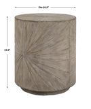 Uttermost Starshine Wooden Side Table 25266 FIRWOOD, MDF