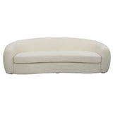 Capra Art Deco White Sofa