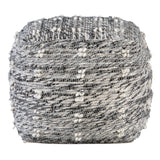 Uttermost Narol Gray Pouf 23974 POLYESTER, COTTON, WOOL