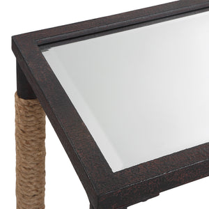 Uttermost Braddock Coastal Console Table 22880 IRON, MDF, MIRROR, ROPE