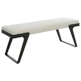 Uttermost Hover Modern Bench 23758 IRON,MDF,FOAM,FABRIC