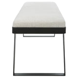 Uttermost Hover Modern Bench 23758 IRON,MDF,FOAM,FABRIC