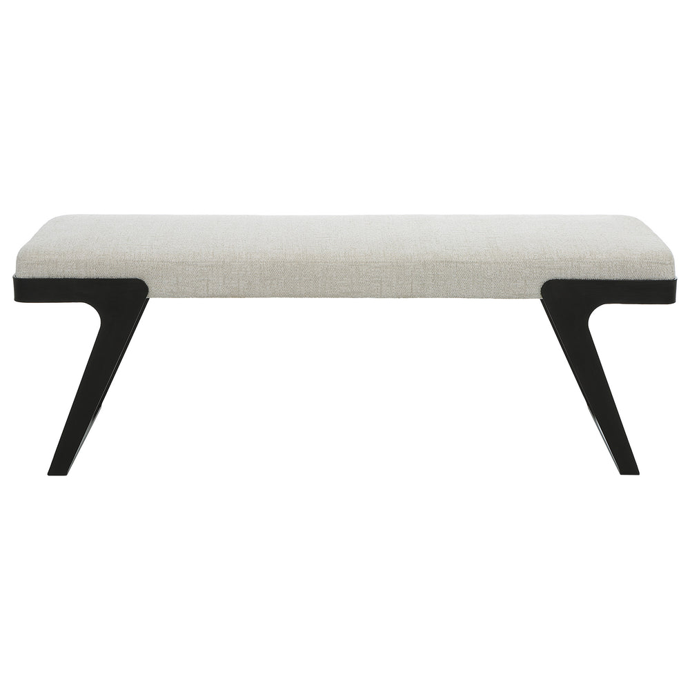 Uttermost Hover Modern Bench 23758 IRON,MDF,FOAM,FABRIC