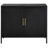 Uttermost Front Range Dark Oak 2 Door Cabinet 22891 MDF, IRON, FIR, OAK VENEER