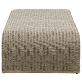 Uttermost Calabria Woven Seagrass Coffee Table 22877 WEAVING WITH MANGO WOOD AND METAL